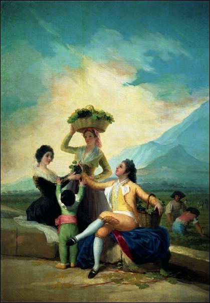 F.De.Goya - La Vendage En Automne Art Print