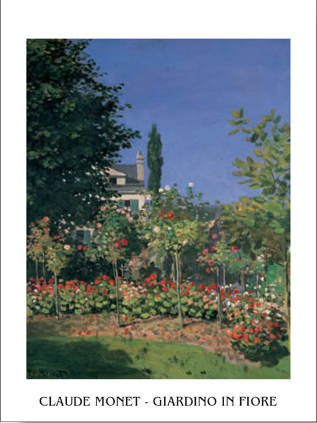 At Sainte Adresse 1876 Art Print, Monet Garden At Sainte Adresse