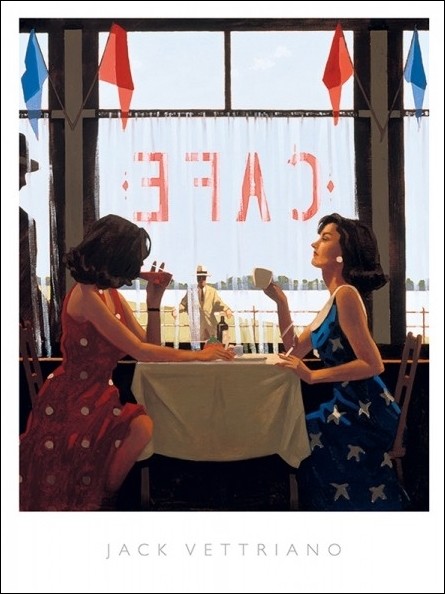 Jack Vettriano - Cafe Days Art Print