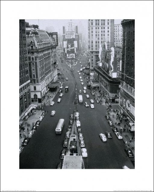 New York - Times Square, Alfred Gescheidt Art Print