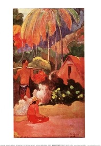 Paysage De Tahiti - Hory na Tahiti Art Print
