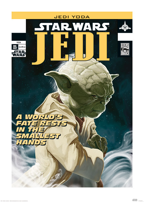 Star Wars - Yoda World's Fate Art Print