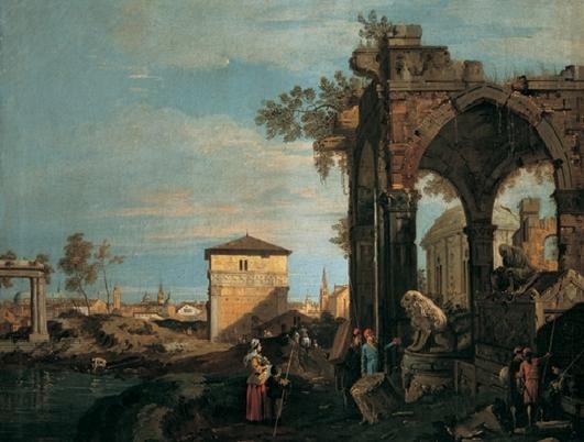 The Landscape with Ruins I Art Print