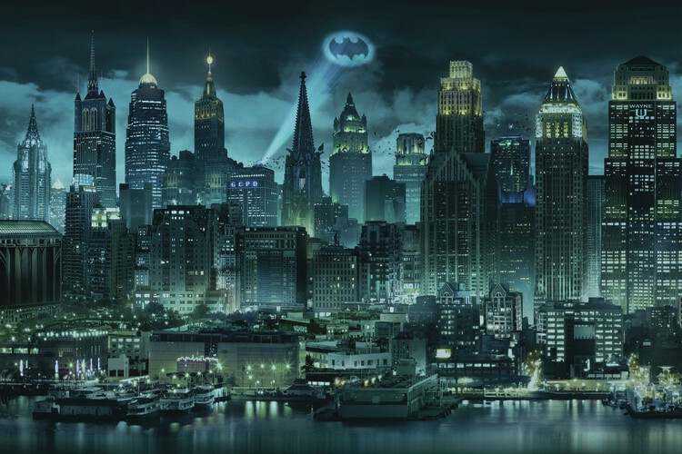 night city skyline wallpaper