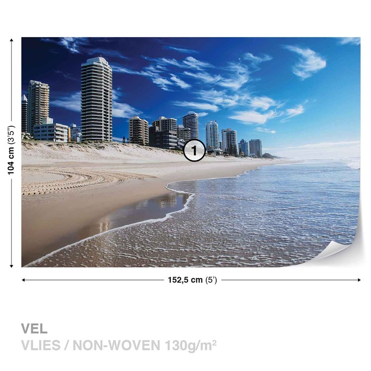 Beach Gold Coast Wall Paper Mural Buy At Abposters Com