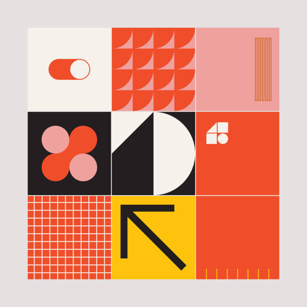 Ταπετσαρία Brutalism Design Abstract Vector Pattern