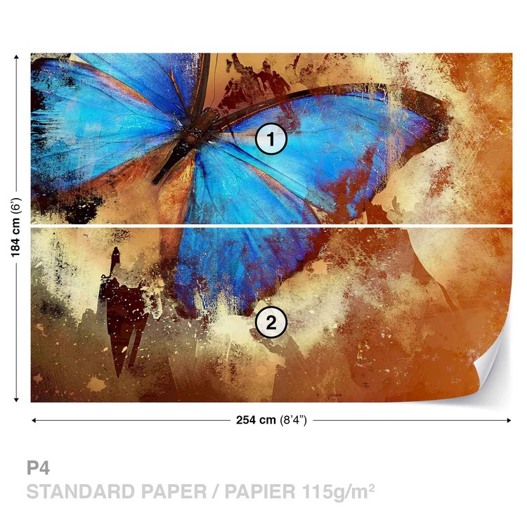 Butterfly Art Wallpaper Wall Mural