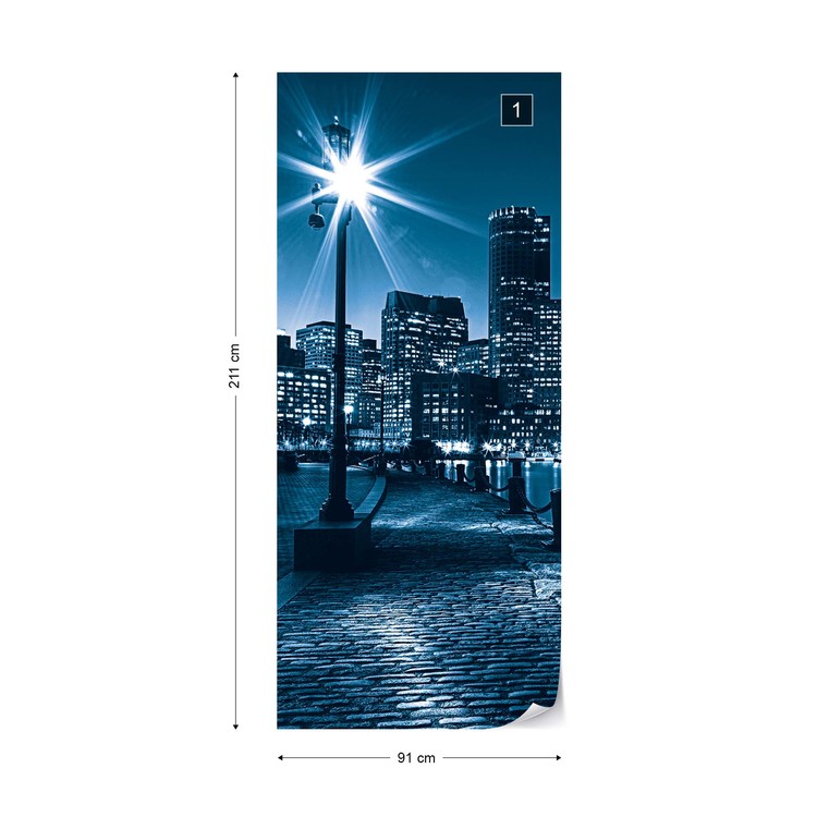 City Boston Skyline Wall Paper Mural Buy At Abposters Com