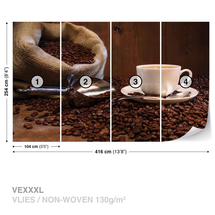 Coffee Cafe Wall Paper Mural Buy At Europosters