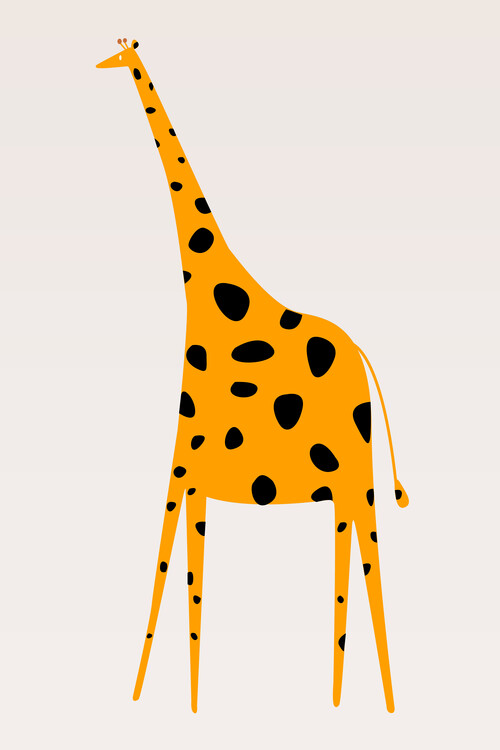 Wallpaper Mural Cute Giraffe