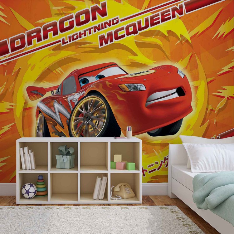 Disney Cars Lightning McQueen Wall Paper Mural | Buy at EuroPosters