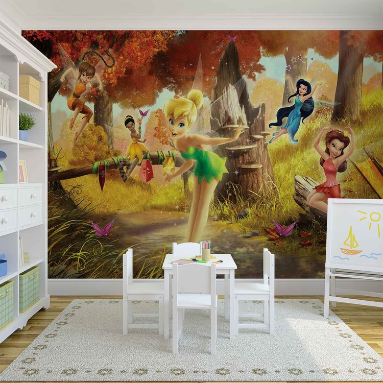 Disney Fairies Tinker Bell Rosetta Klara Wall Paper Mural Buy at