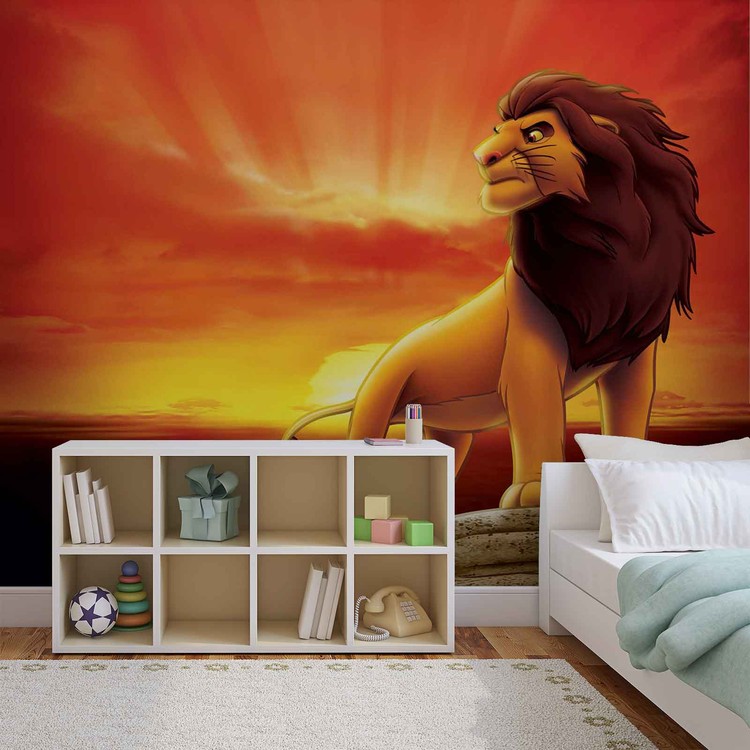 Removable Disney Lion King Sunrise Wall Paper Mural 