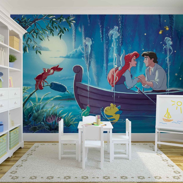 little mermaid wallpaper mural