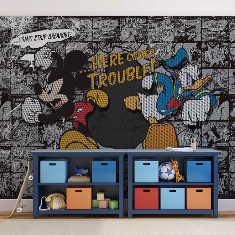 Disney Mickey Mouse Wall Paper Mural Buy at EuroPosters