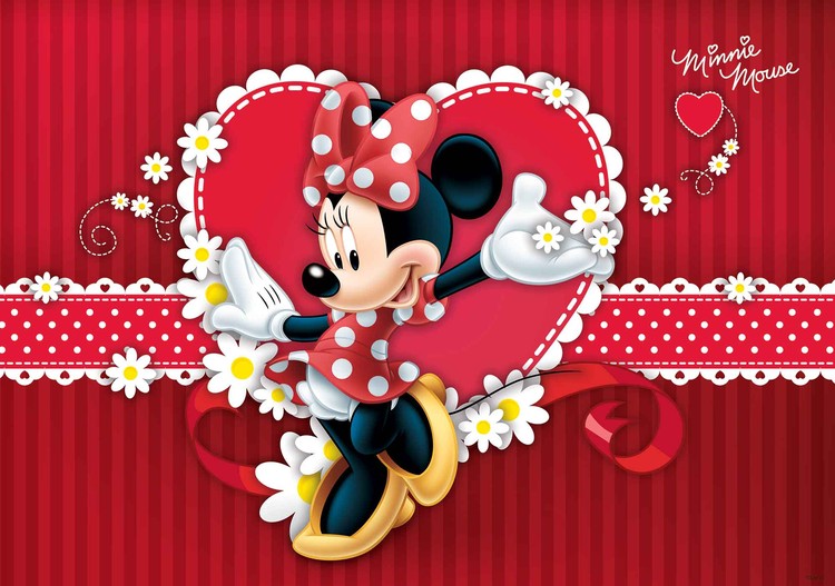 Disney Minnie Mouse Wall Paper Mural | Buy at EuroPosters Disney Minnie Mouse Wall Paper Mural | Buy at EuroPosters