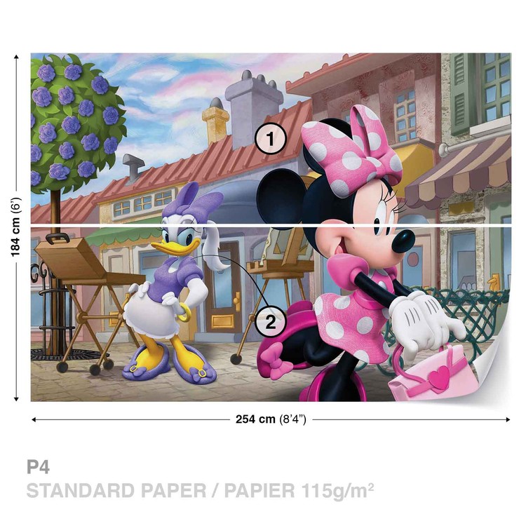 Disney Kids bedroom Wallpaper Minnie Mouse and Daisy photo wall