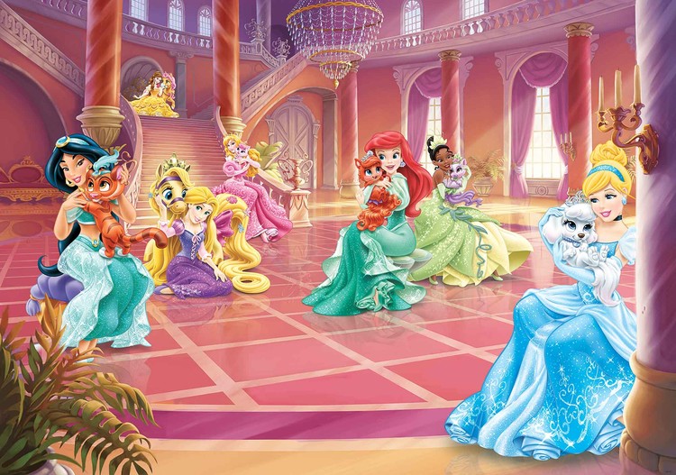 Disney Princesses Cinderella Jasmine Wall Paper Mural Buy At Europosters