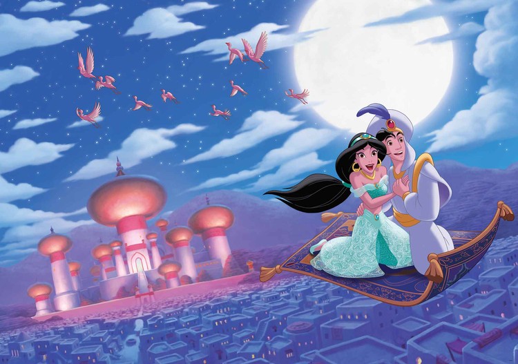 Disney Princesses Jasmine Aladdin Wall Paper Mural  Buy -2197