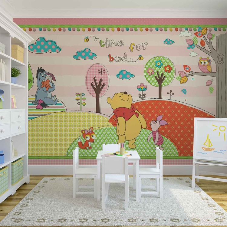 Winnie The Pooh 100 Acre Wood Map Peel And Stick Wallpaper  Walmartcom