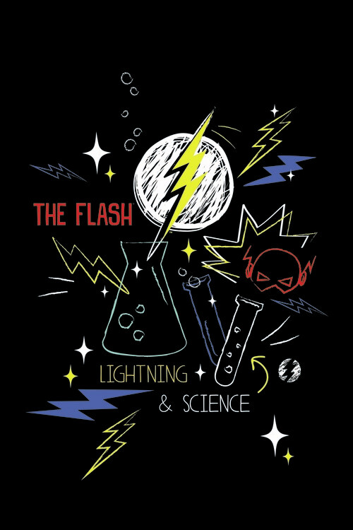 Wallpaper Mural Flash - Lightning & Science