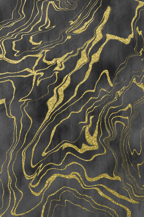 Wallpaper Mural Golden Flows No. 9