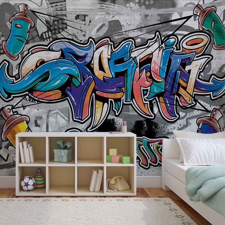 Graffiti Street Art Wall Paper Mural | Buy at EuroPosters