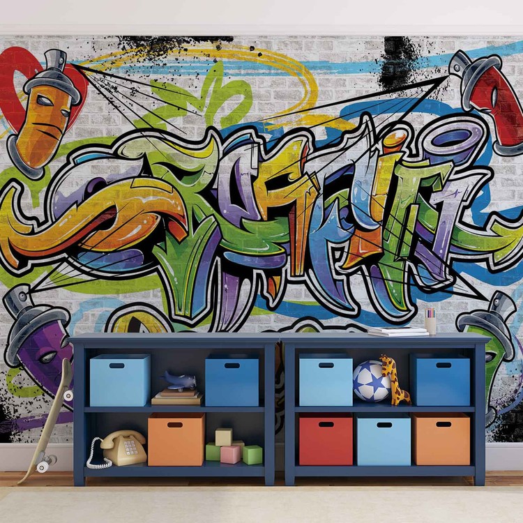 Goblin Graffiti Art Wall Mural Wallpaper WS-42707 