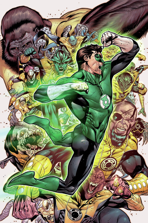 Wallpaper Mural Green Lantern- Fight