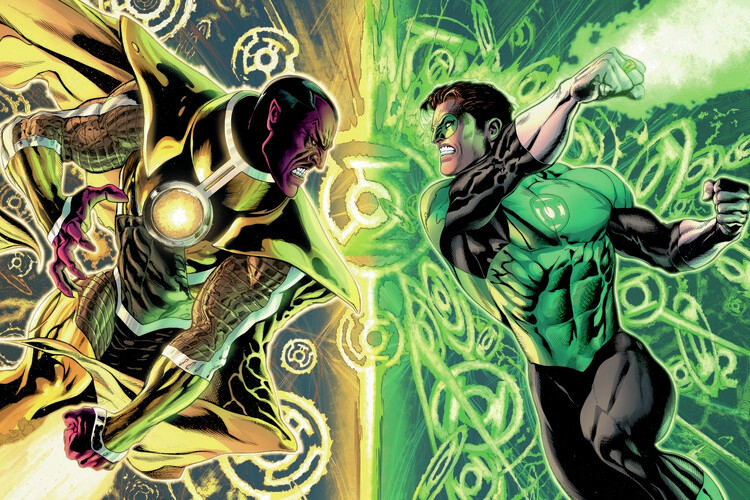 Wallpaper Mural Green Lantern vs. Sinestro