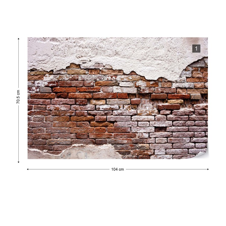 Grunge Brick Wall Wallpaper Mural