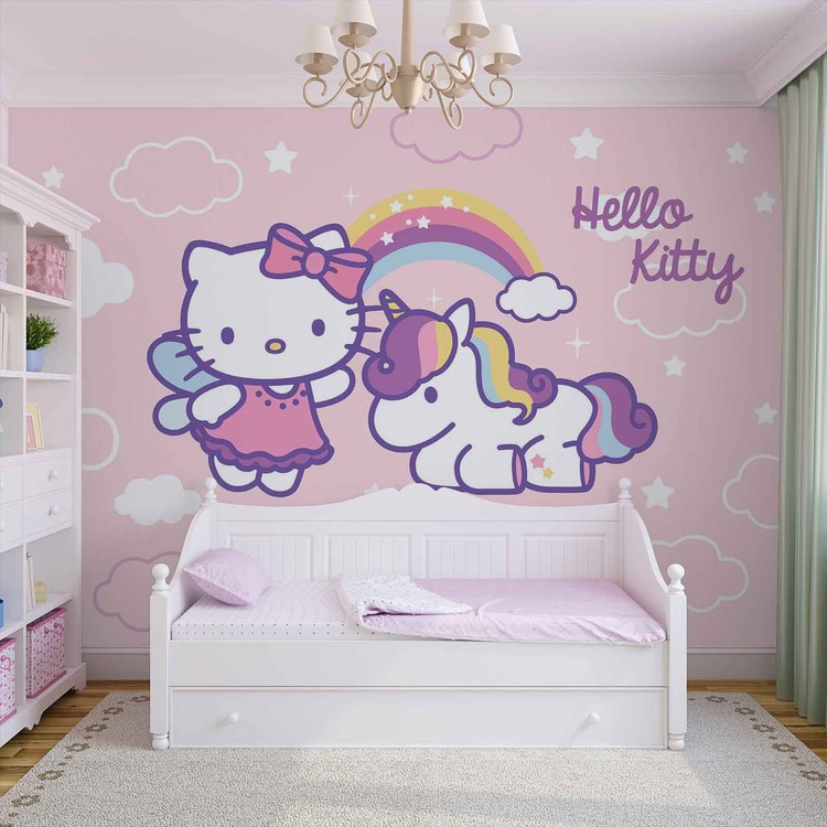 Hello Kitty Wall Paper Mural  Buy at EuroPosters