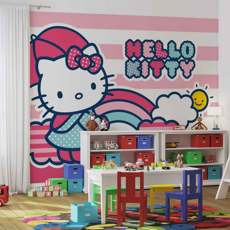 Hello Kitty in Paris Disney Wallpaper mural 254x365cm photo Fts 1325