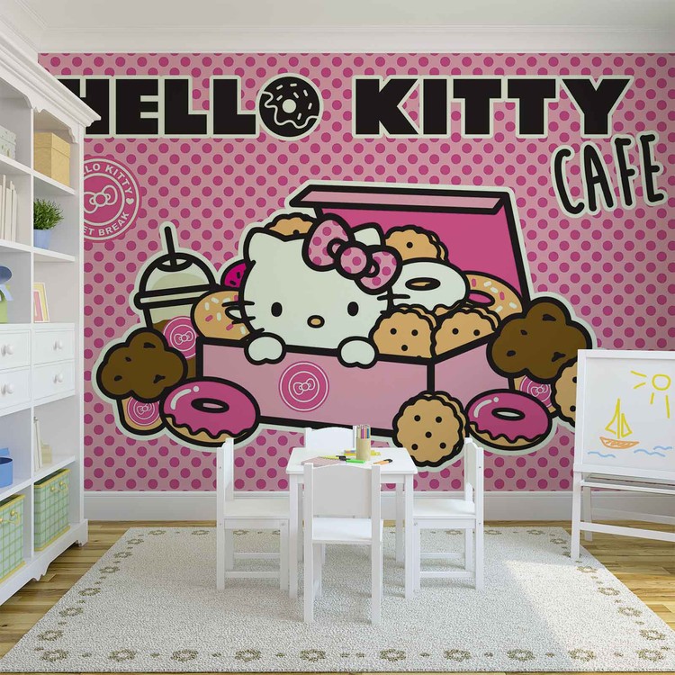 Hello Kitty Cartoon Wall Sticker Hanging Cloth Dormitory Decoration  Background Cloth Girl Bedroom Party Set Multipurpose Design  Sticker   AliExpress