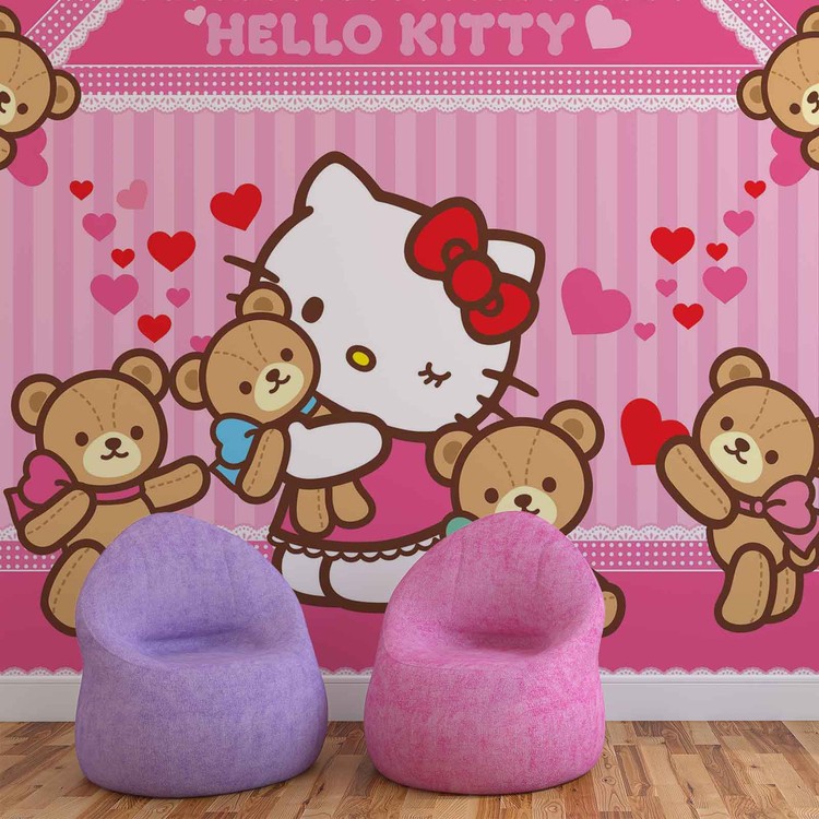 Hello Kitty Wall Paper Mural | Buy at EuroPosters