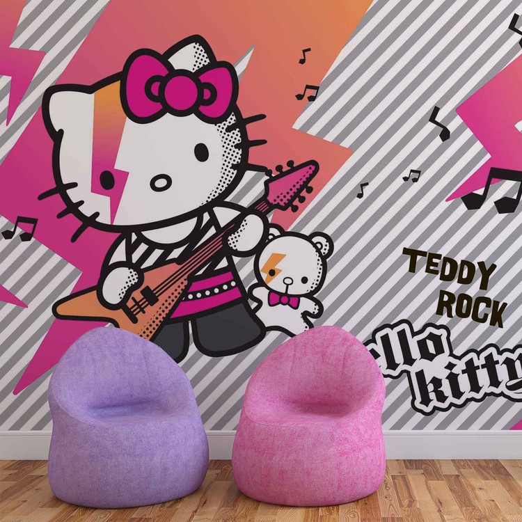 Hello Kitty Wall Paper Mural Buy at EuroPosters