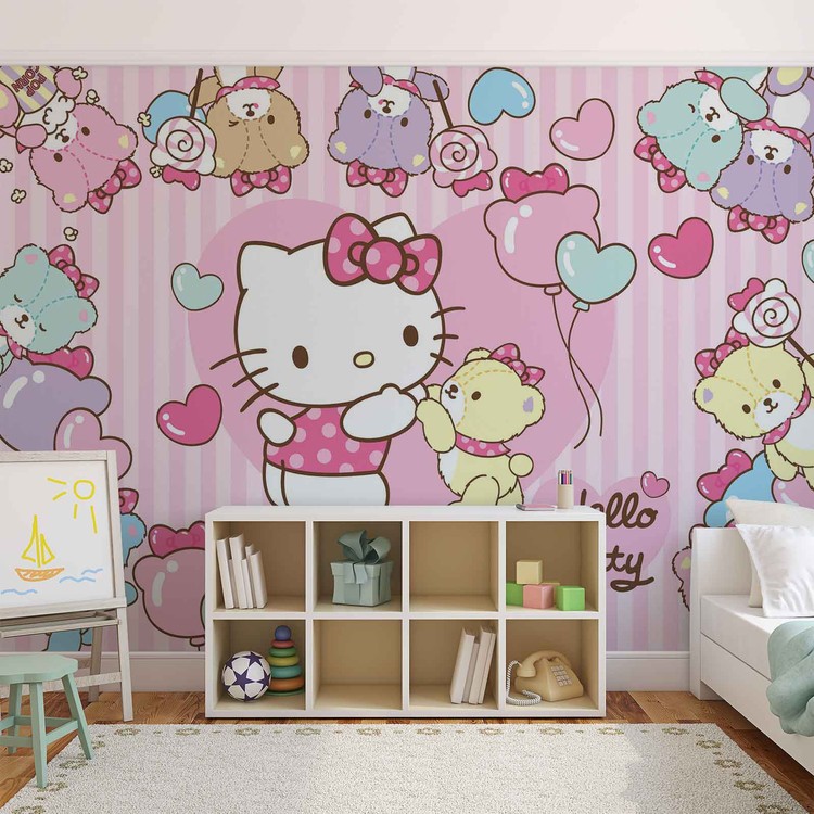 Hello Kitty Wall Paper Mural | Buy at UKposters