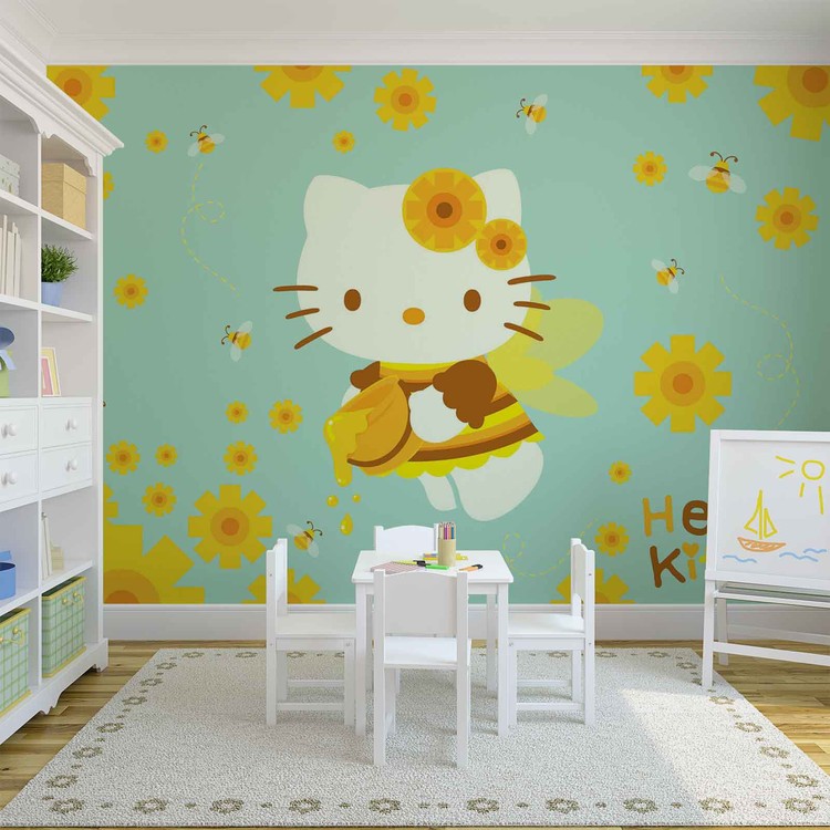 Hello Kitty Wall Paper Mural | Buy at EuroPosters