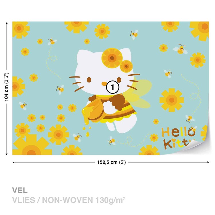 Hello Kitty Wall Paper Mural Buy at EuroPosters