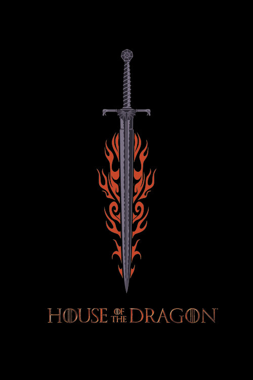 House of Dragon - Dragon in Fire Wall Mural | Buy online at