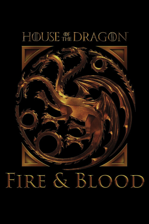 House of Dragon - Dragon in Fire Wall Mural | Buy online at