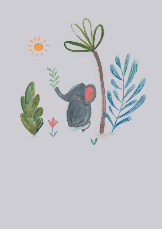 Wallpaper Mural Jungle elephant