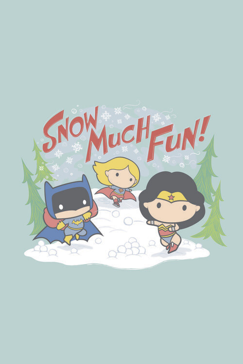 Wallpaper Mural Justice League - Snow much fun!