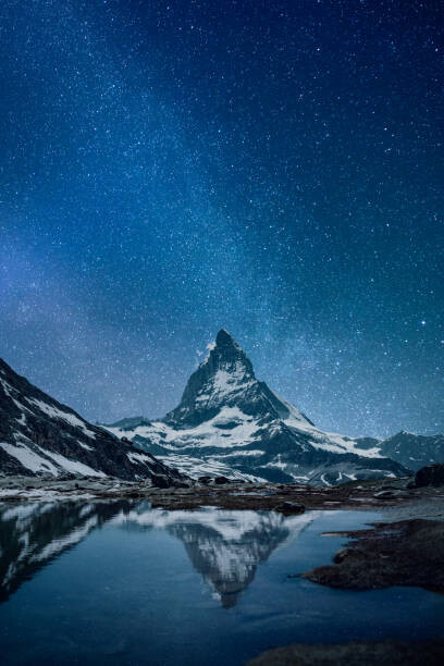 Wall Mural Matterhorn - night