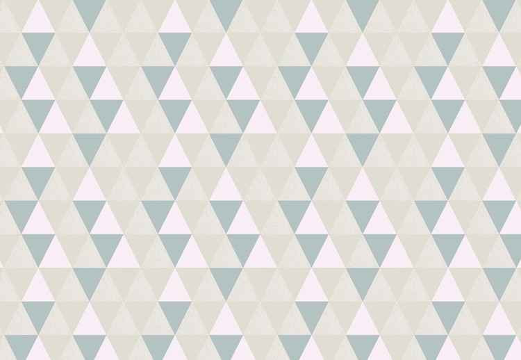 Modern Geometric Triangle Pattern Wall Paper Mural Buy at EuroPosters