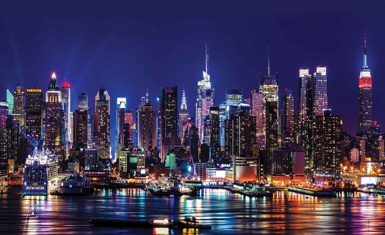 New York City Wall Paper Mural Buy At Europosters