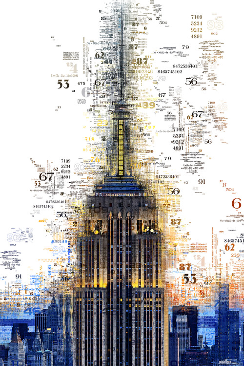 Wallpaper Mural Numbers Collection - Empire State