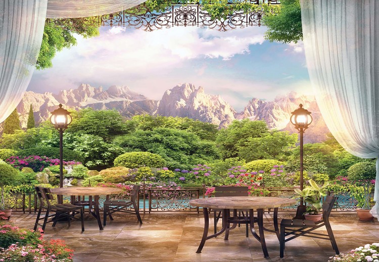 Paradise Nature View Wallpaper Mural