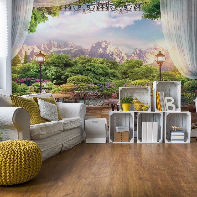 Paradise Nature View Wallpaper Mural