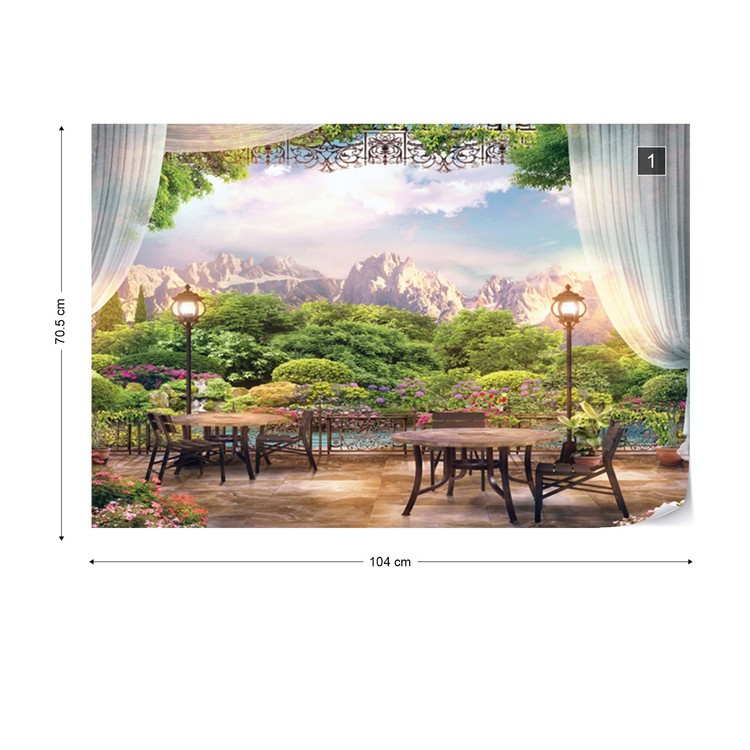 Paradise Nature View Wallpaper Mural